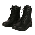 Alta qualidade preto couro botas de combate do exército botas de tacticl selva